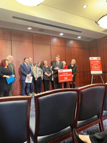 Pass the Credit for Caring Act. Over 48 million family caregivers spend and average of over $7,200/year out of pocket.